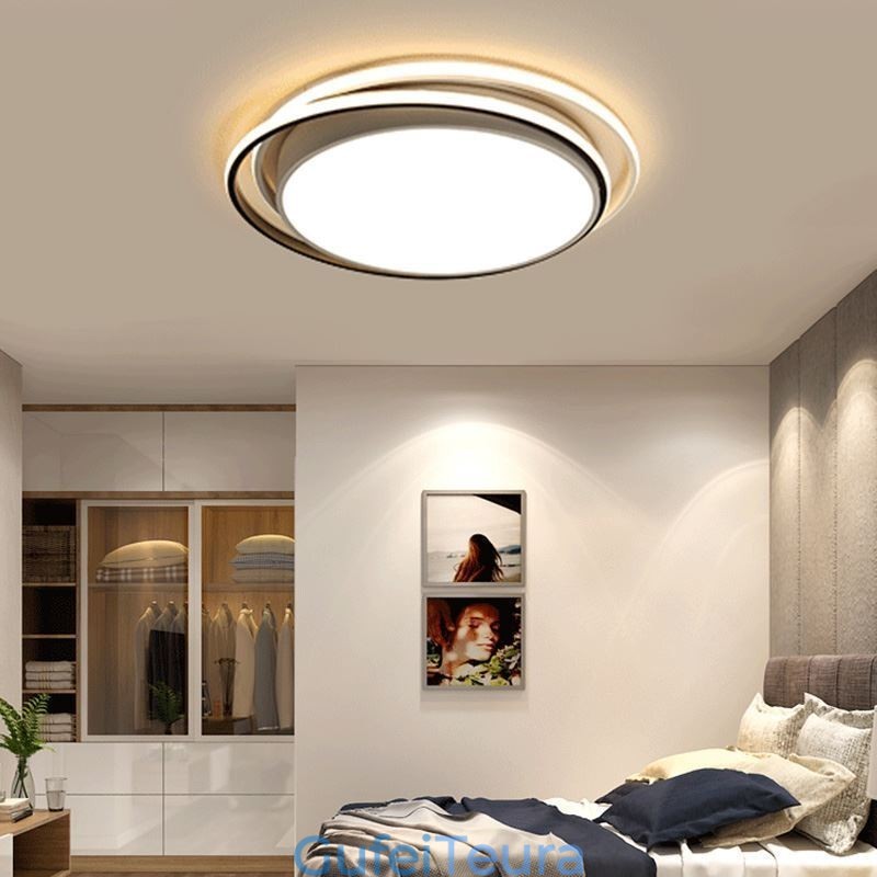 Modern Simple Flush Mount אור תקרה גיאומטרי מסגרת מרובעת אור מנורה