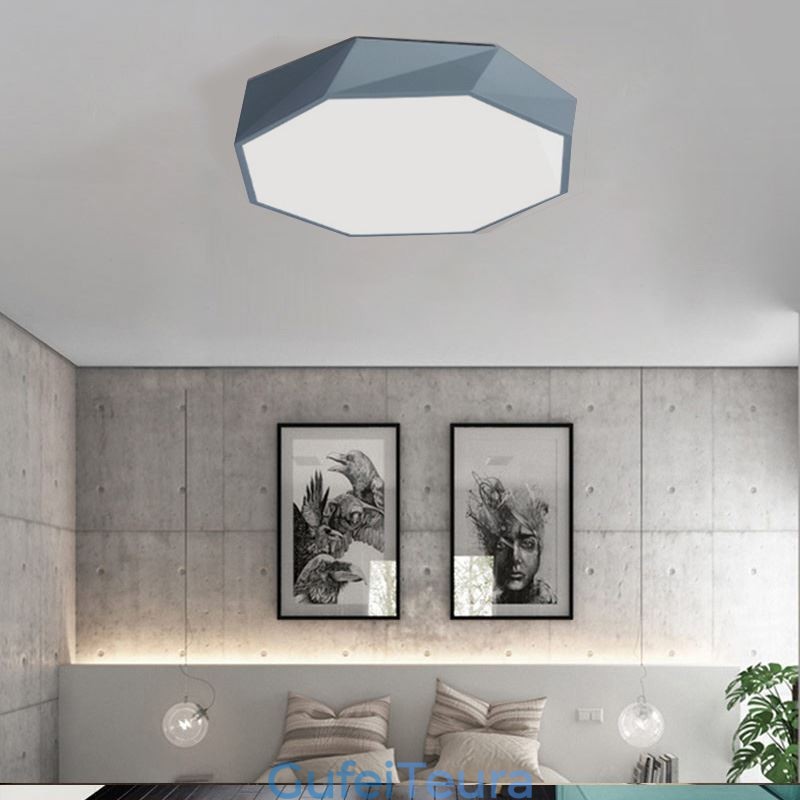 Modern Flush Mount Special Design Octagon Light Light Ultra Thin Light Light