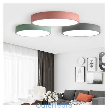 Contemporary Flush Mount Ultra Thin Ceiling Light עגול אור מנורה Contemporary Flush Mount Ultra Thin Ceiling Light עגול אור מנורה