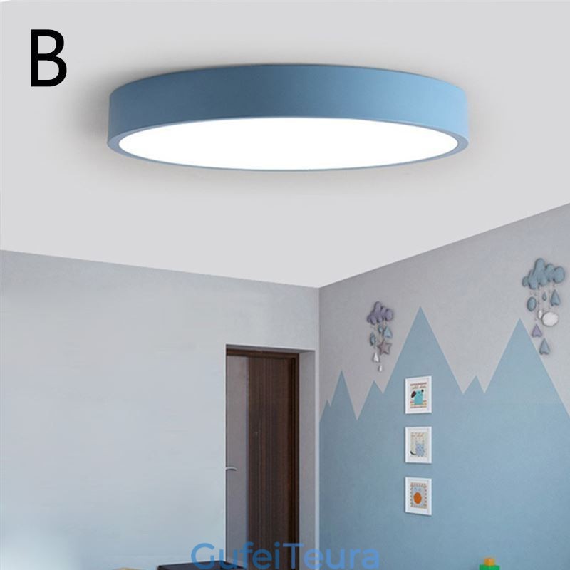 Contemporary Flush Mount Ultra Thin Ceiling Light עגול אור מנורה
