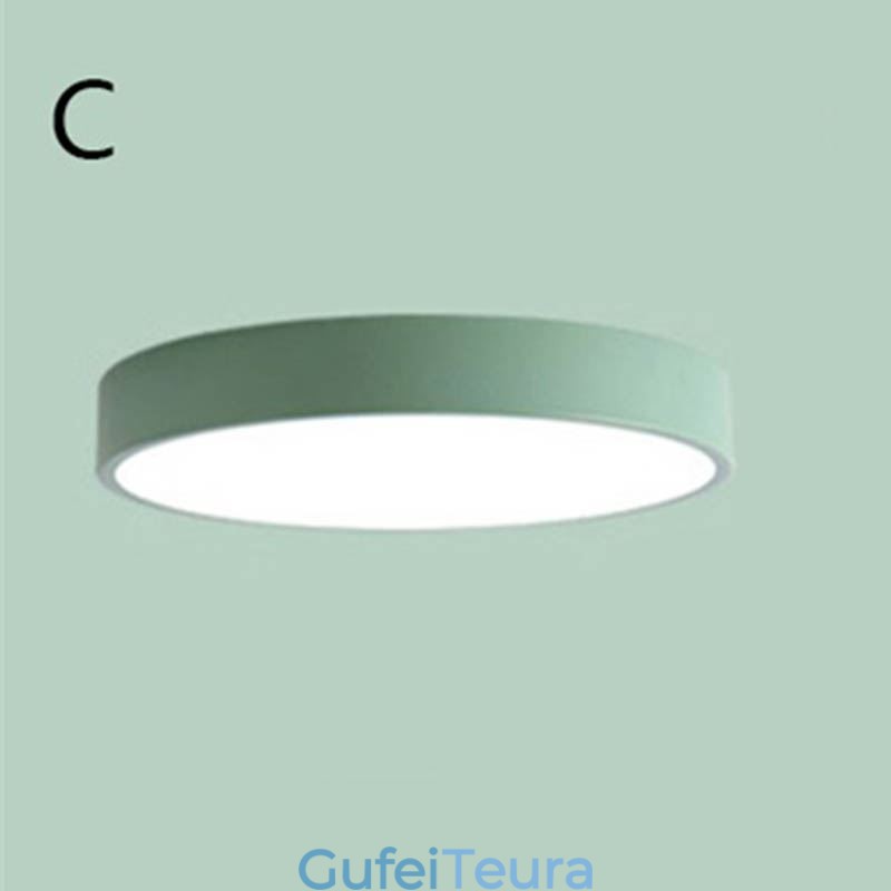 Contemporary Flush Mount Ultra Thin Ceiling Light עגול אור מנורה