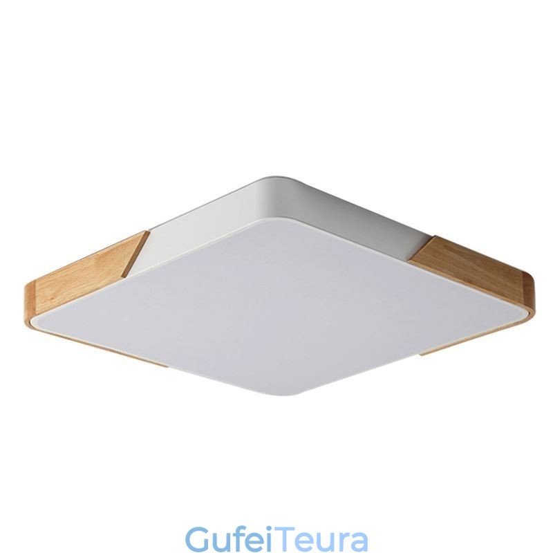 פשוט סומק הר עץ מסגרת אור תקרה סופר דק עיצוב מנורת Dinging Light