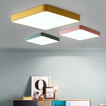 Simlpe Flush Mount Light Square Light חיסכון באנרגיה תאורת תקרה