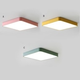 Simlpe Flush Mount Light Square Light חיסכון באנרגיה תאורת תקרה