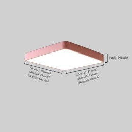 Simlpe Flush Mount Light Square Light חיסכון באנרגיה תאורת תקרה