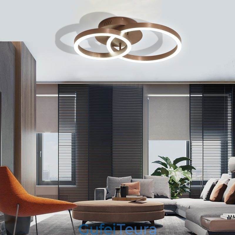 Modern Simple Flush Mount Creative Ceiling Light חום תאורת אור