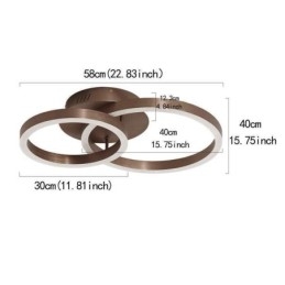 Modern Simple Flush Mount Creative Ceiling Light חום תאורת אור