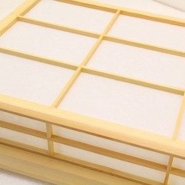 תאורת תקרת Cuboid יפנית תאורת תקרה מעץ מלא