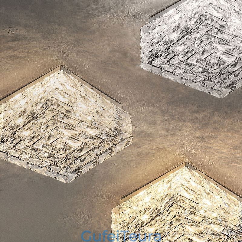 אור תקרת קריסטל ניתן לעמעום בשלושה צבעים