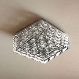 אור תקרת קריסטל ניתן לעמעום בשלושה צבעים