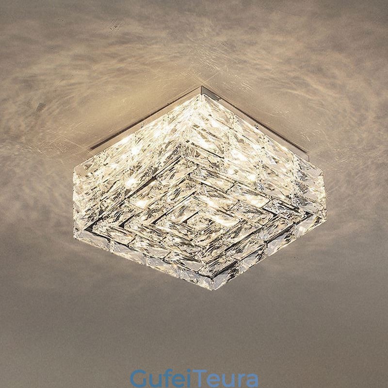 אור תקרת קריסטל ניתן לעמעום בשלושה צבעים