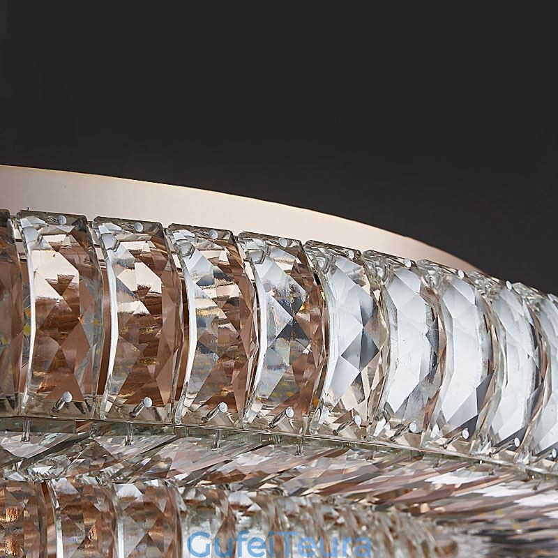 קריסטל פלאש הר עגול קריסטל אור תקרה קישוט