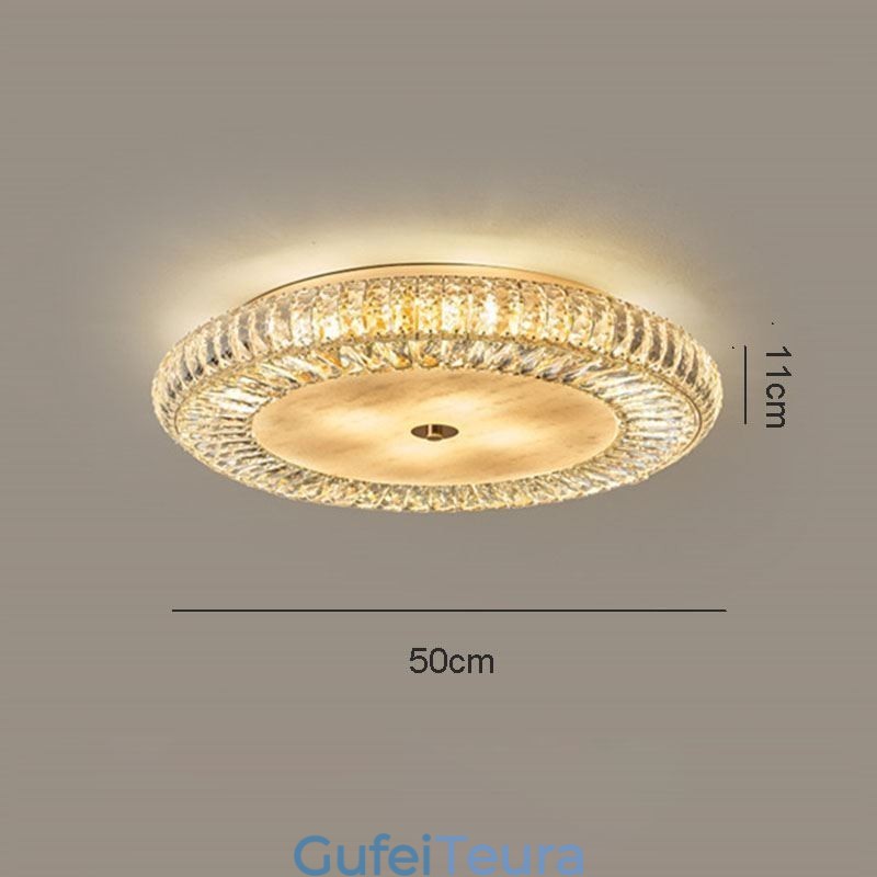 קריסטל פלאש הר עגול קריסטל אור תקרה קישוט