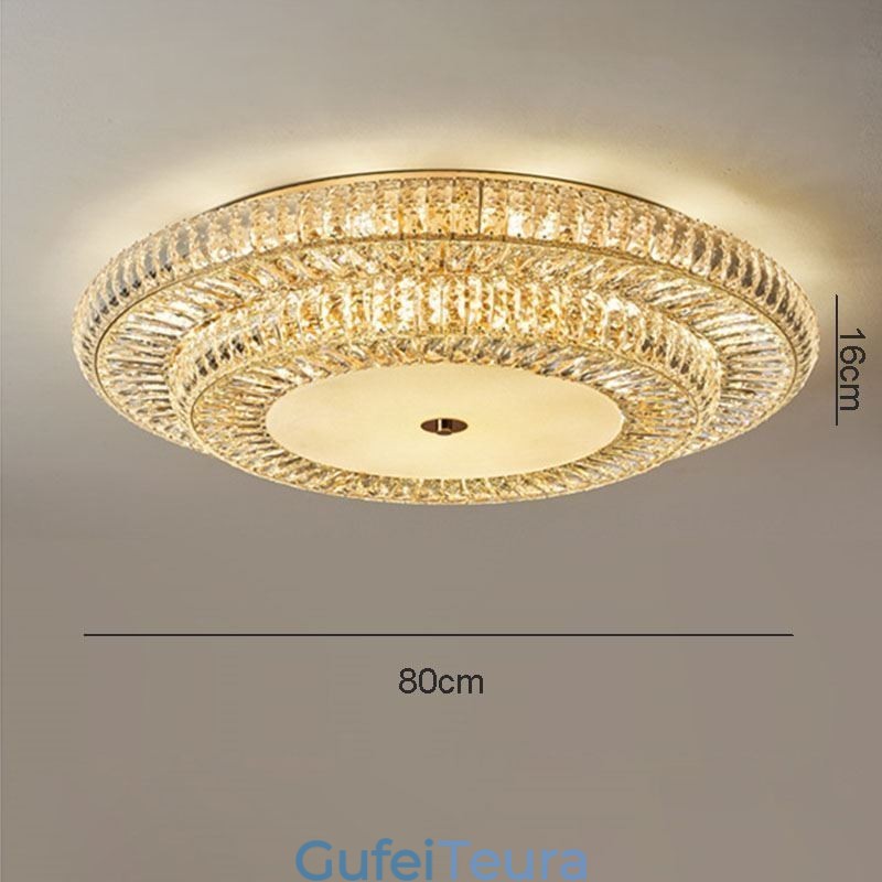 קריסטל פלאש הר עגול קריסטל אור תקרה קישוט