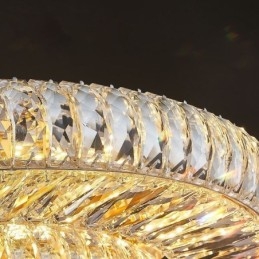 קריסטל פלאש הר עגול קריסטל אור תקרה קישוט