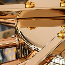 קריסטל פלאש הר עגול קריסטל קישוט תקרת אהיל קריסטל מעטפת