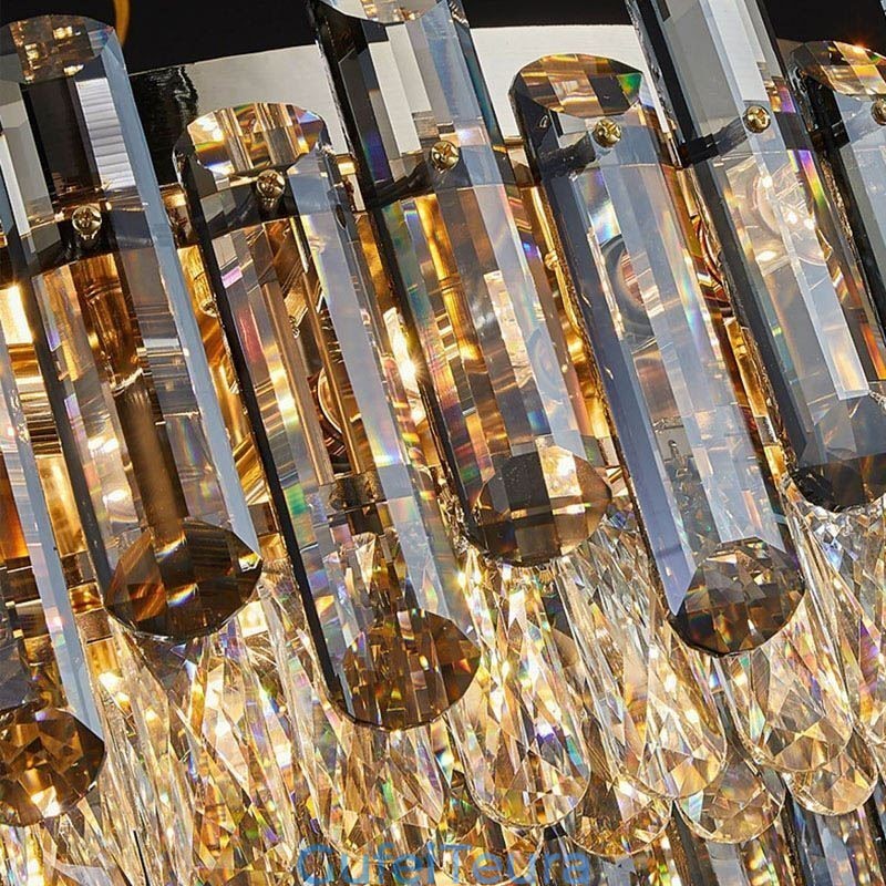 קריסטל פלאש הר פשוט מודרני עגול תקרה אור פינת אוכל