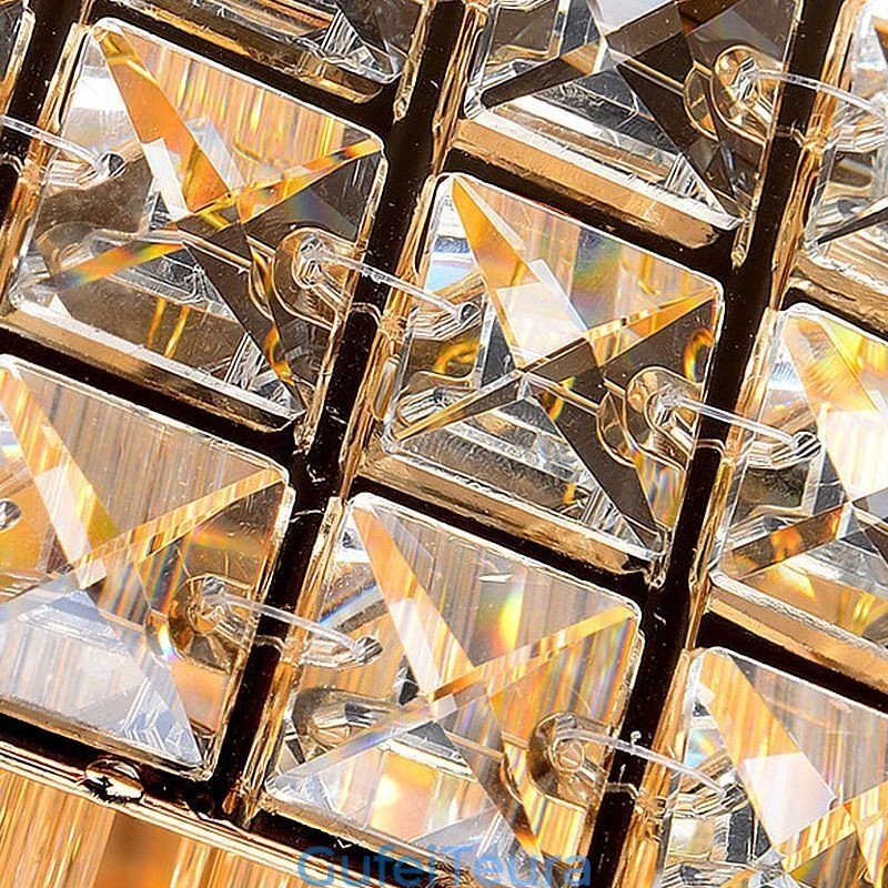 נברשת קריסטל אירופאית Flush Mount Square