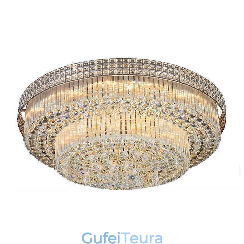 נברשת קריסטל מודרנית עגולה מותקן