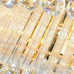 נברשת קריסטל מודרנית עגולה מותקן