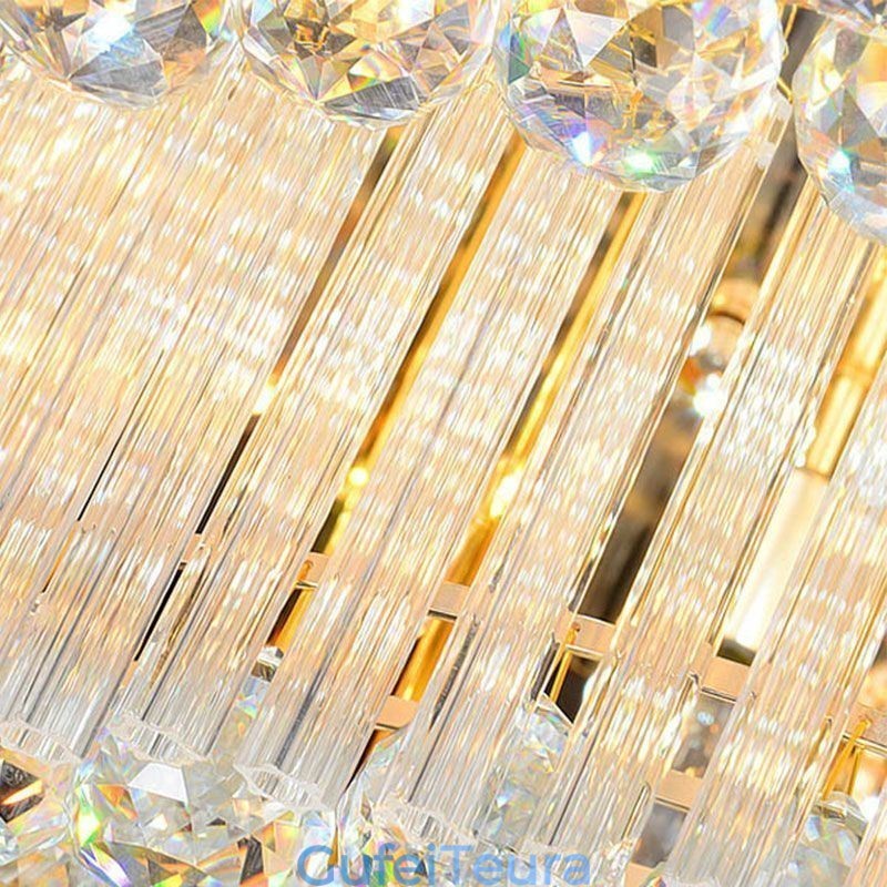 נברשת קריסטל מודרנית עגולה מותקן