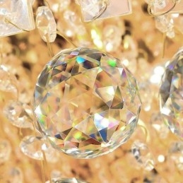 נברשת קריסטל מודרנית עגולה מותקן