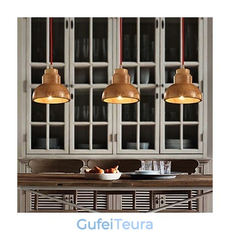 נברשת מיני בסגנון מסורתי קלאסי עץ במבוק