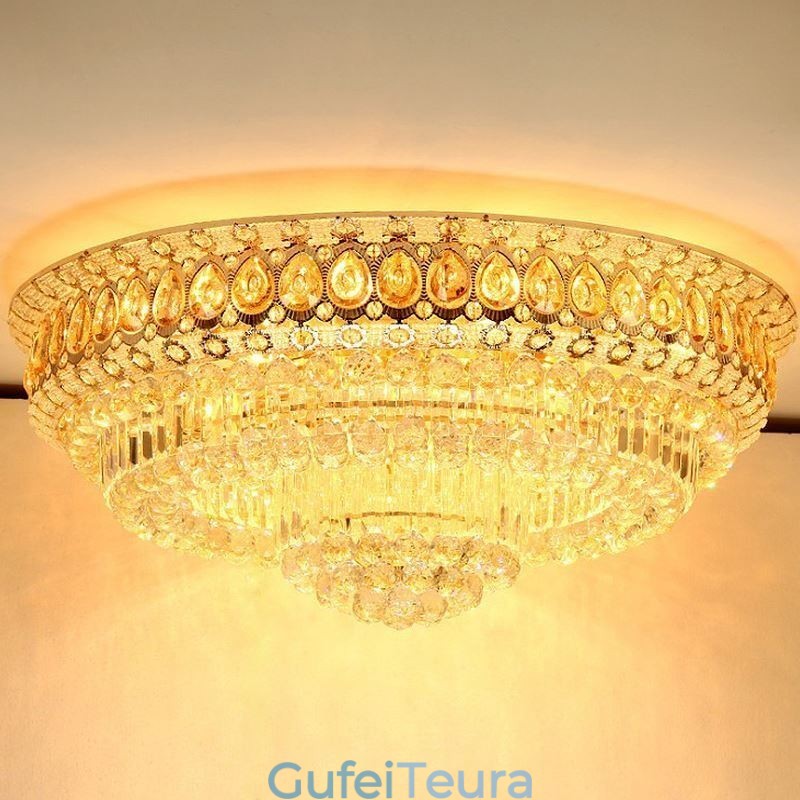 Flush Mount Crystal Modern Simple Ceiling Light Creative תאורה עגולה