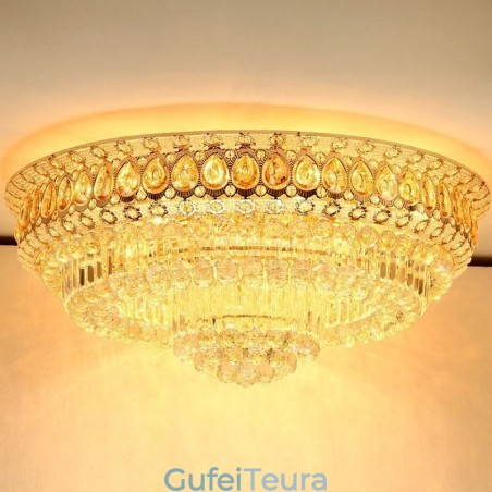 Flush Mount Crystal Modern Simple Ceiling Light Creative תאורה עגולה Flush Mount Crystal Modern Simple Ceiling Light Creative תאורה עגולה
