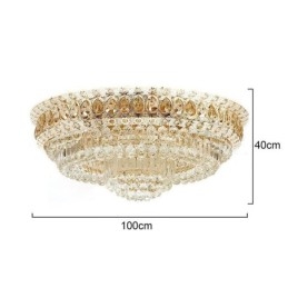 Flush Mount Crystal Modern Simple Ceiling Light Creative תאורה עגולה