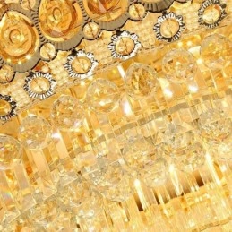 Flush Mount Crystal Modern Simple Ceiling Light Creative תאורה עגולה