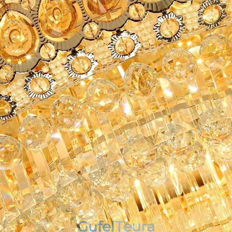 Flush Mount Crystal Modern Simple Ceiling Light Creative תאורה עגולה