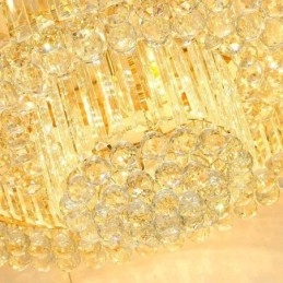 Flush Mount Crystal Modern Simple Ceiling Light Creative תאורה עגולה