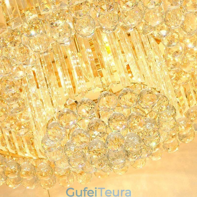 Flush Mount Crystal Modern Simple Ceiling Light Creative תאורה עגולה