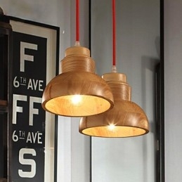 נברשת מיני בסגנון מסורתי קלאסי עץ במבוק