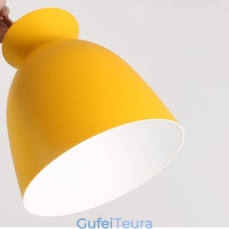 Nordic Simple Macaron תליון אור ברזל ארטי שלוש נורות