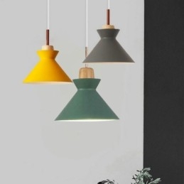 Nordic Macaron Island 3 Light Pendant Light Simple Iron Arti Three Lights
