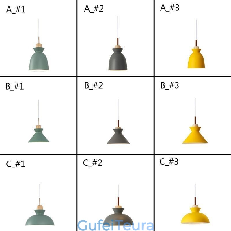 מתקן תליון מקרון Nordic Simple Iron Arti שלוש אורות