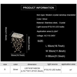 נברשת קריסטל מודרנית