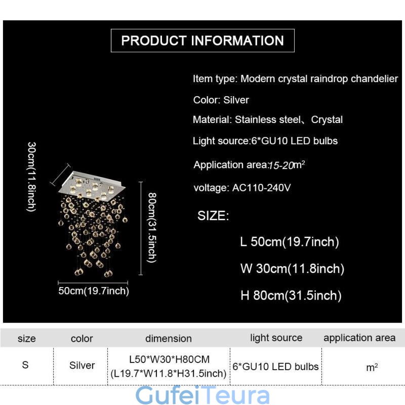 נברשת קריסטל מודרנית