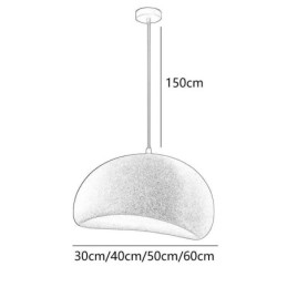 אור תליון שרף אור תלייה מינימליסטי