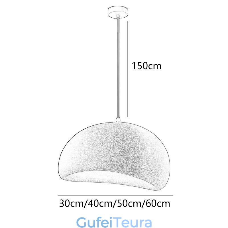 אור תליון שרף אור תלייה מינימליסטי