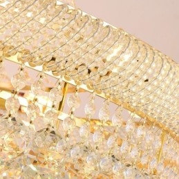 אור תליון קריסטל מודרני דופלקס אור תקרה דקורטיבי