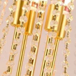 אור תליון קריסטל מודרני דופלקס אור תקרה דקורטיבי