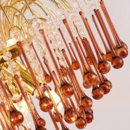 אור תליון קריסטל אור תקרה דקורטיבי דופלקס אלגנטי