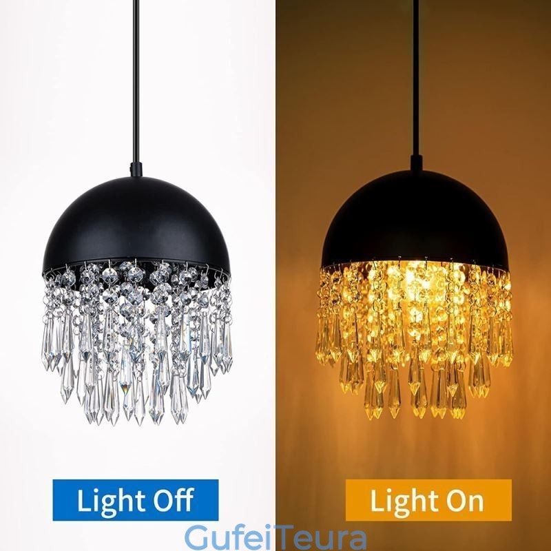 קריסטל תליון ציצית אור שחור מכסה סיר אהיל