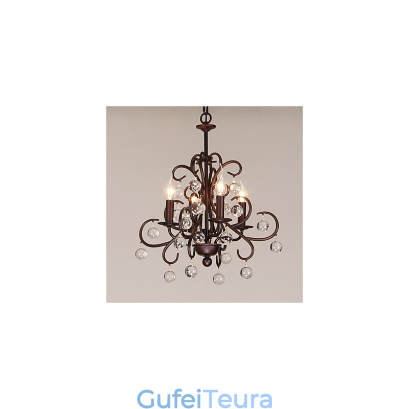 נברשת מתכת ציור קלאסי מסורתי