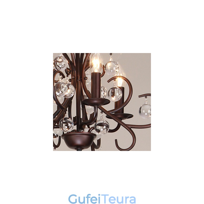 נברשת מתכת ציור קלאסי מסורתי