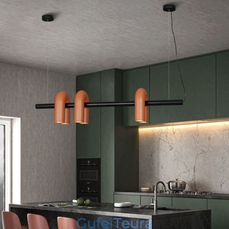 אור תקרה מברזל יצוק בצורת U אור תליון 90 גוון מסתובב