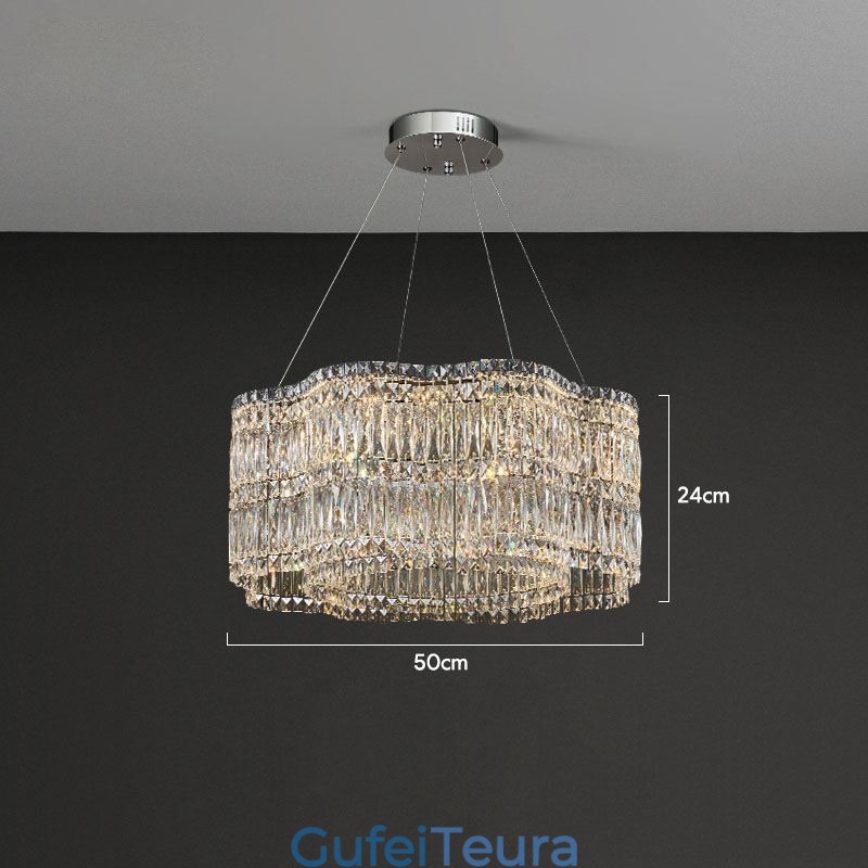 אור תקרה קריסטל מודרני פשוט קישוט אור תליון